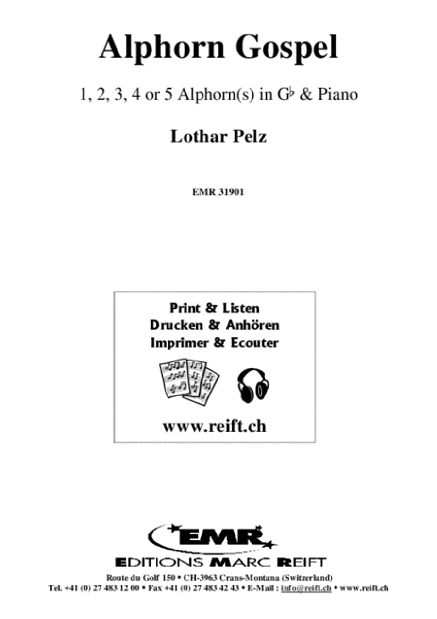 Alphorn Gospel Piano Accompaniment scores gallery preview page 2