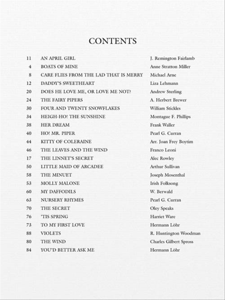 Daffodils, Violets and Snowflakes - High Voice High Voice scores gallery preview page 4
