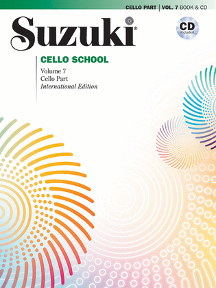 Book cover for Suzuki Cello School, Volume 7