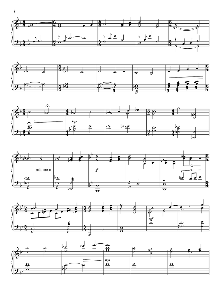 Leave The Past Behind (from Outlander) Piano Solo scores gallery preview page 2