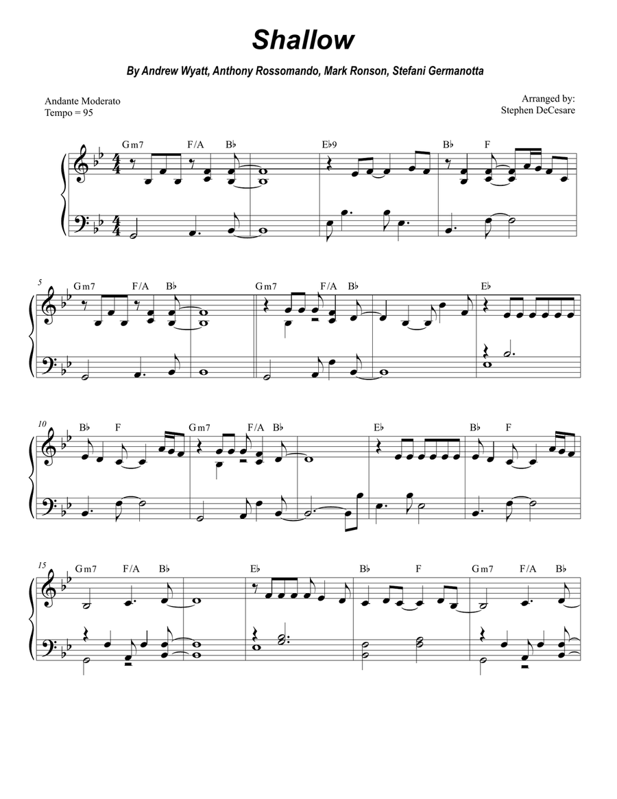 Shallow Shallow String Duet scores gallery preview page 6