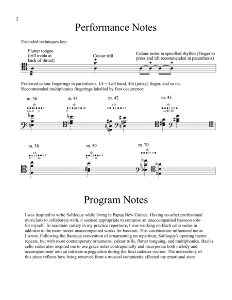 Soliloquy Bassoon Solo scores gallery preview page 2