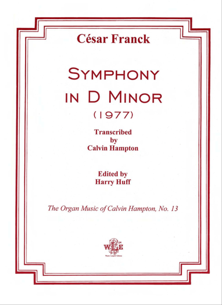 Symphony in D Minor Symphony in D Minor School and Community scores gallery preview page 1