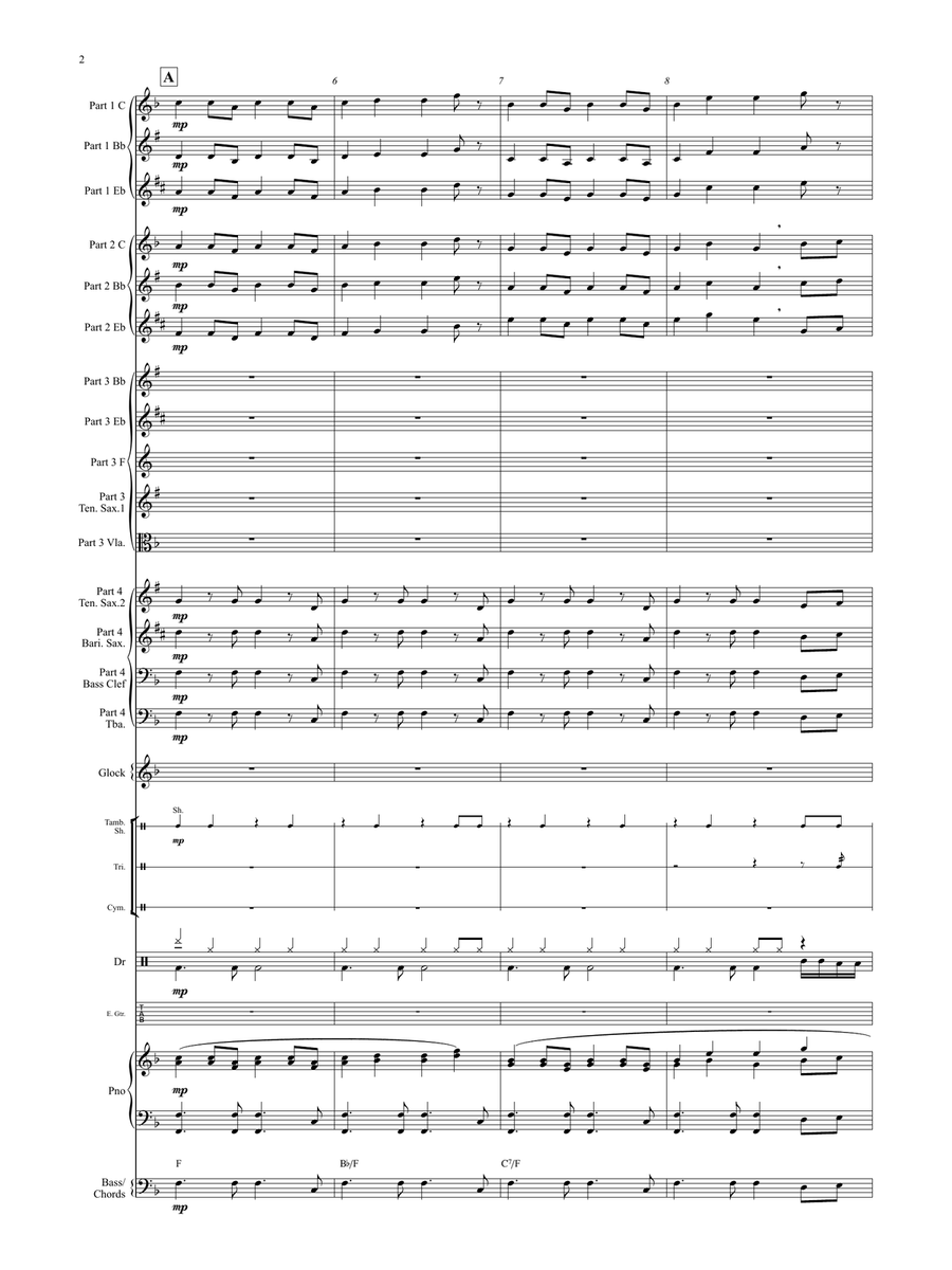 Sheep May Safely Graze (Flexible Instrumentation) Concert Band scores gallery preview page 5
