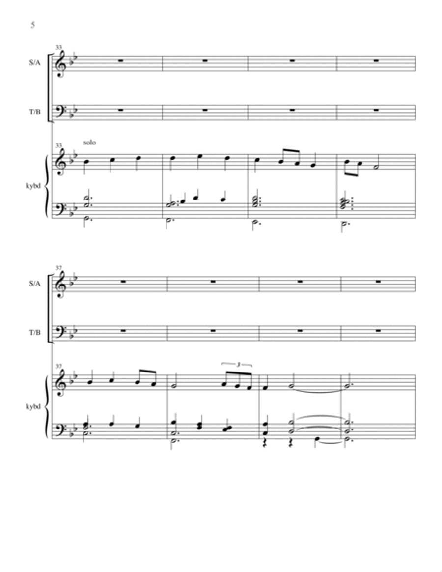 Turn Thee Toward Your Lord 4-Part scores gallery preview page 5