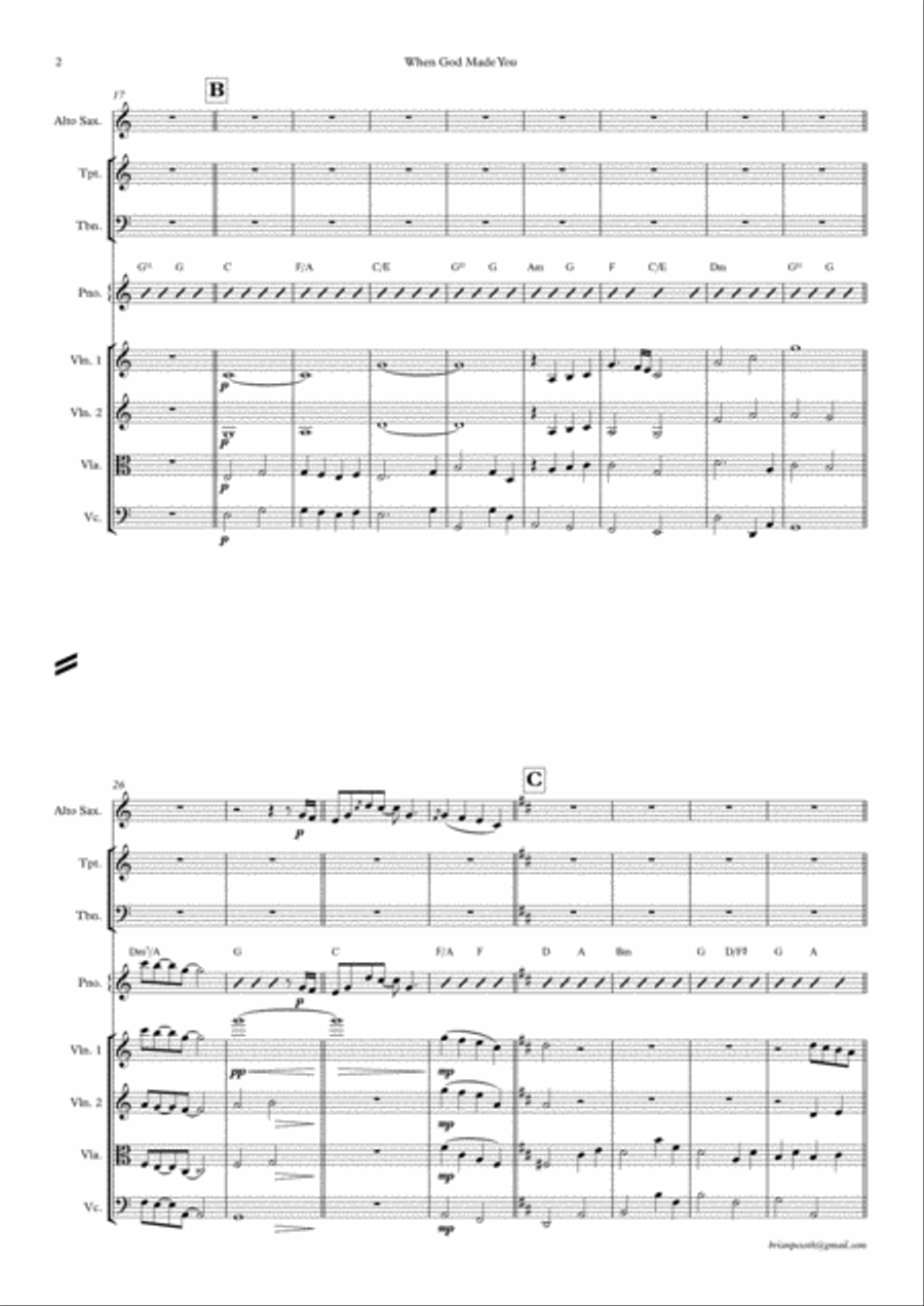 When God Made You When God Made You Small Ensemble scores gallery preview page 2