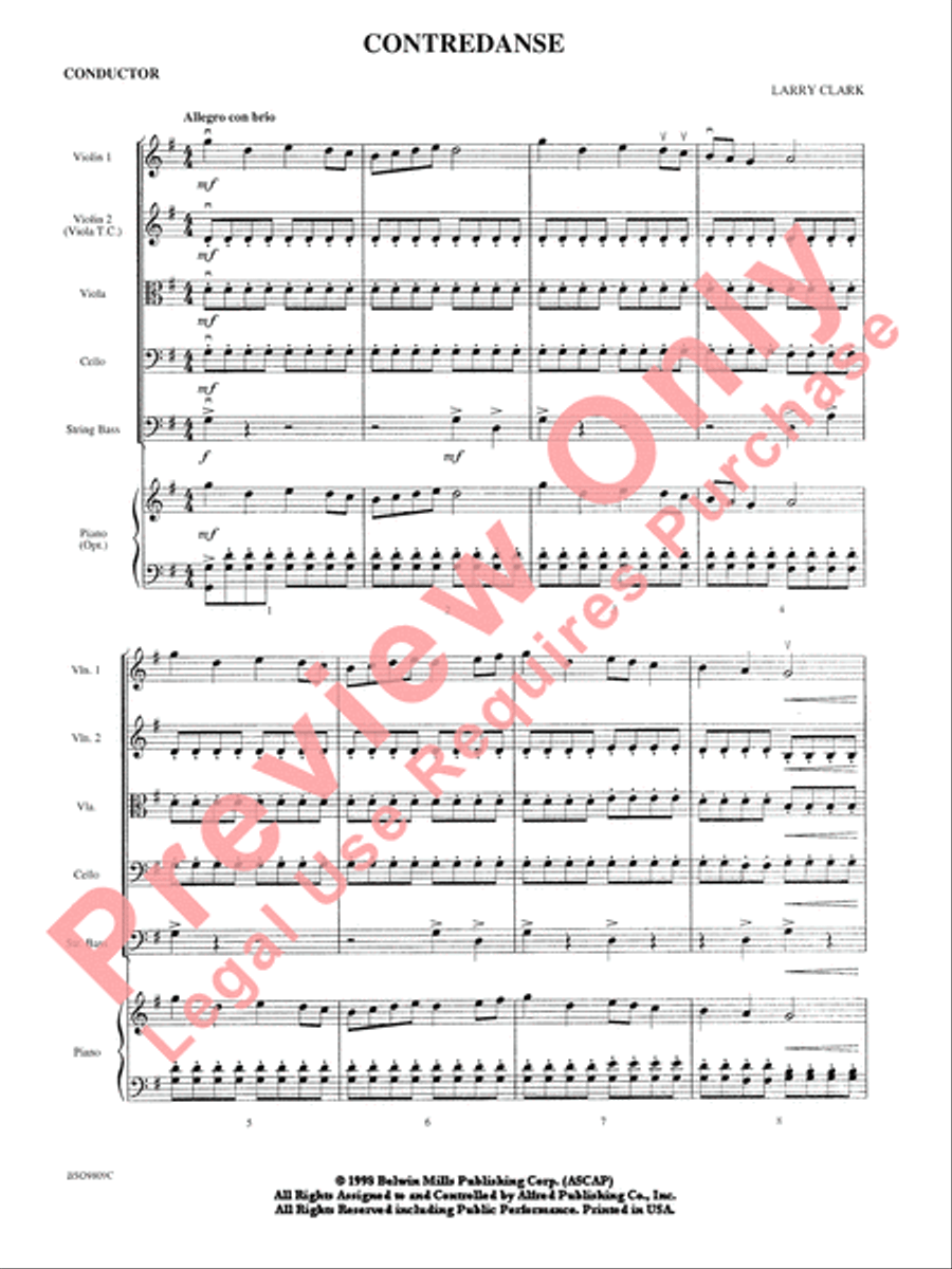Contredanse String Orchestra scores gallery preview page 4