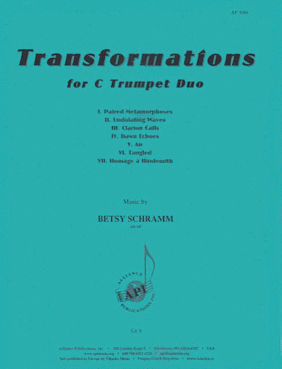 Transformations Choir scores gallery preview page 1