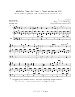 Mozart Adagio from Clarinet Concerto K622