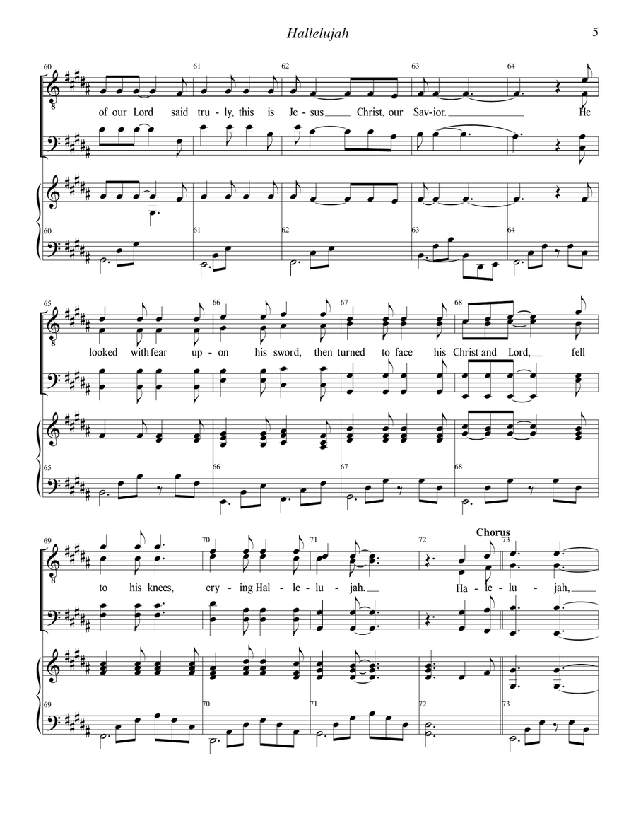 Another Hallelujah TTBB scores gallery preview page 5