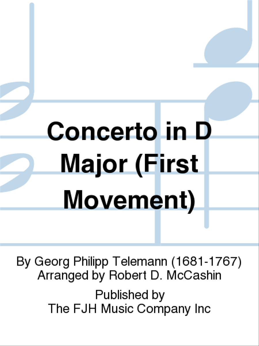 Concerto in D Major String Orchestra scores gallery preview page 1