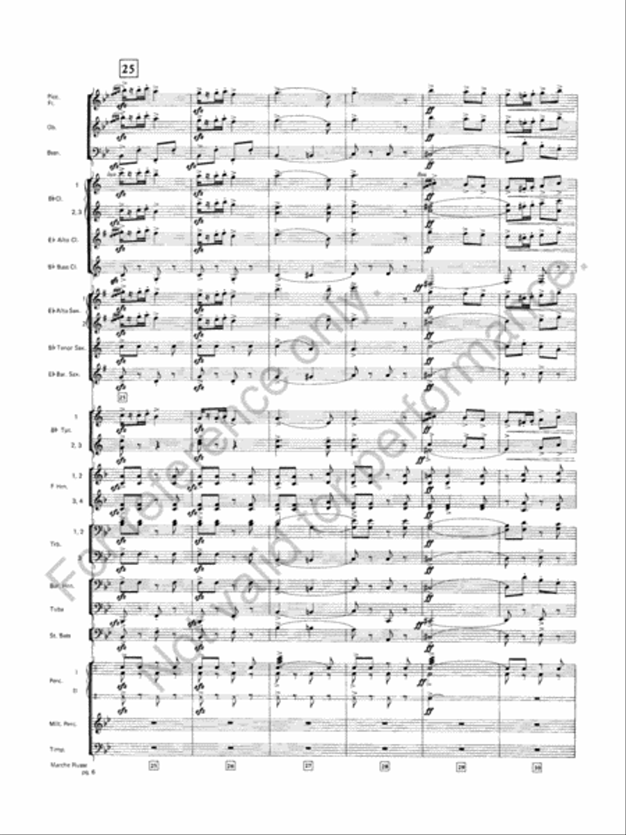 Marche Russe Marche Russe Concert Band scores gallery preview page 7