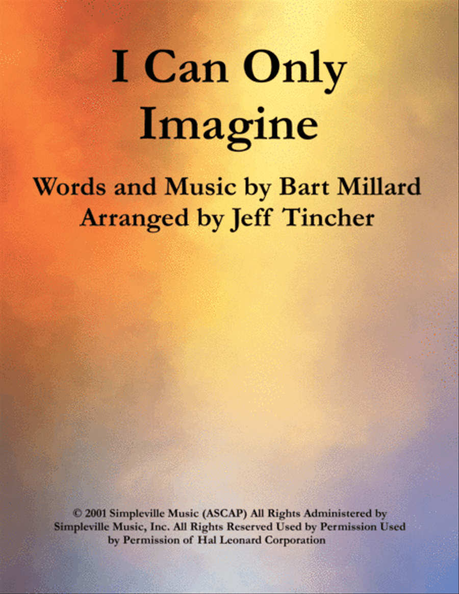 I Can Only Imagine Voice scores gallery preview page 1
