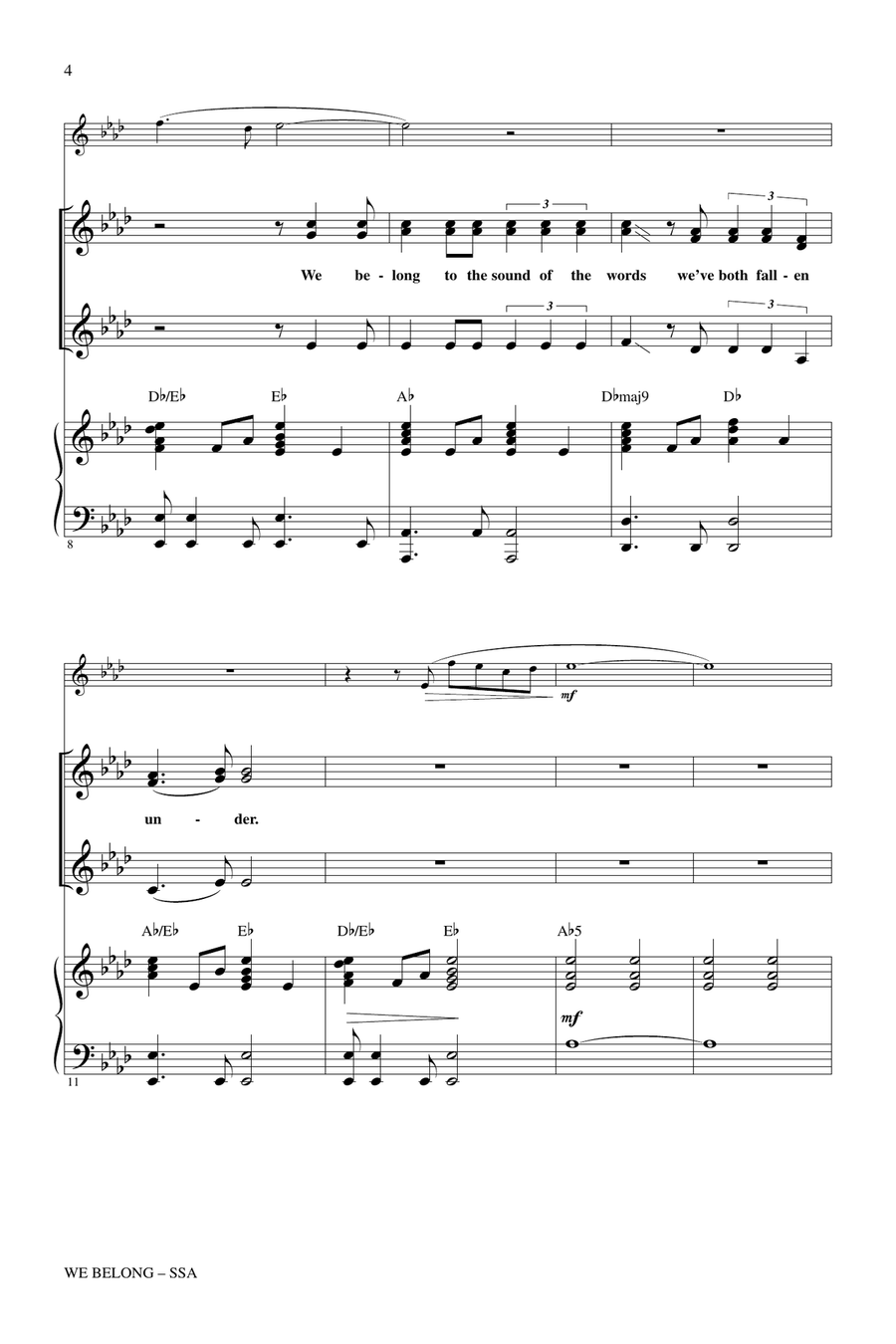 We Belong We Belong SSA scores gallery preview page 2