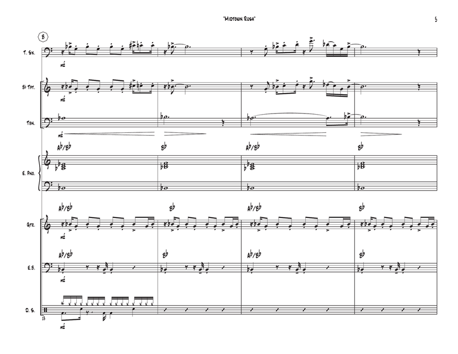 Midtown Rush Midtown Rush Jazz Ensemble scores gallery preview page 5