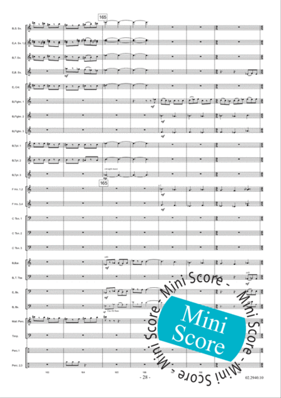 Aurora Fanfare Band scores gallery preview page 34
