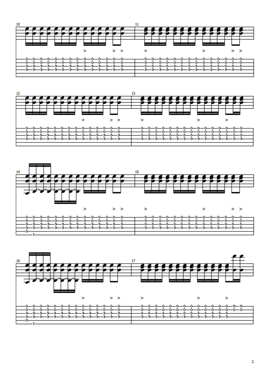 Pinball Wizard Guitar Tablature scores gallery preview page 2