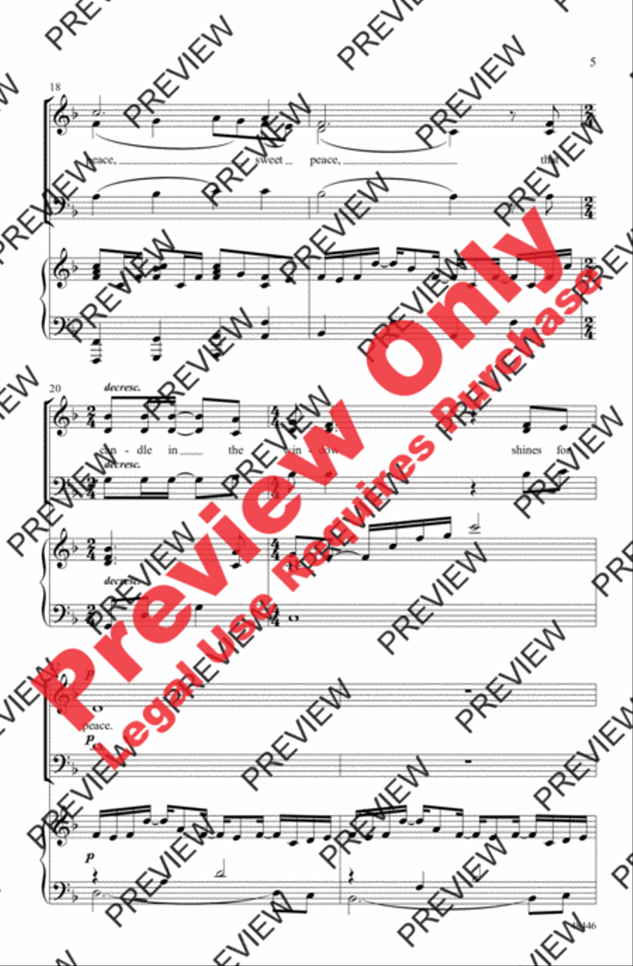 The Candle Is a Symbol 3-Part scores gallery preview page 5