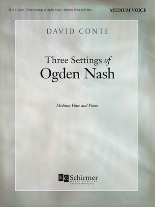 Book cover for Three Settings of Ogden Nash