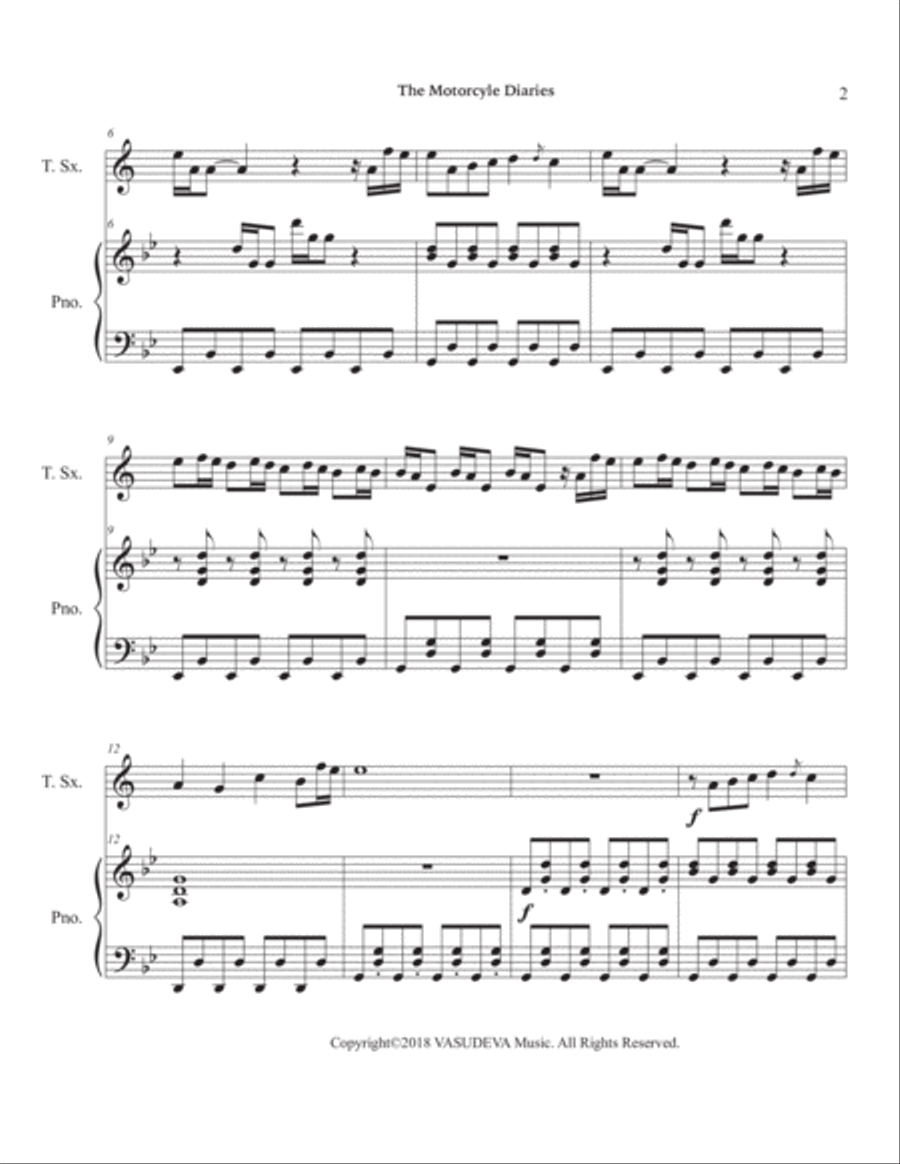 De Ushuaia A La Quica Tenor Saxophone scores gallery preview page 6