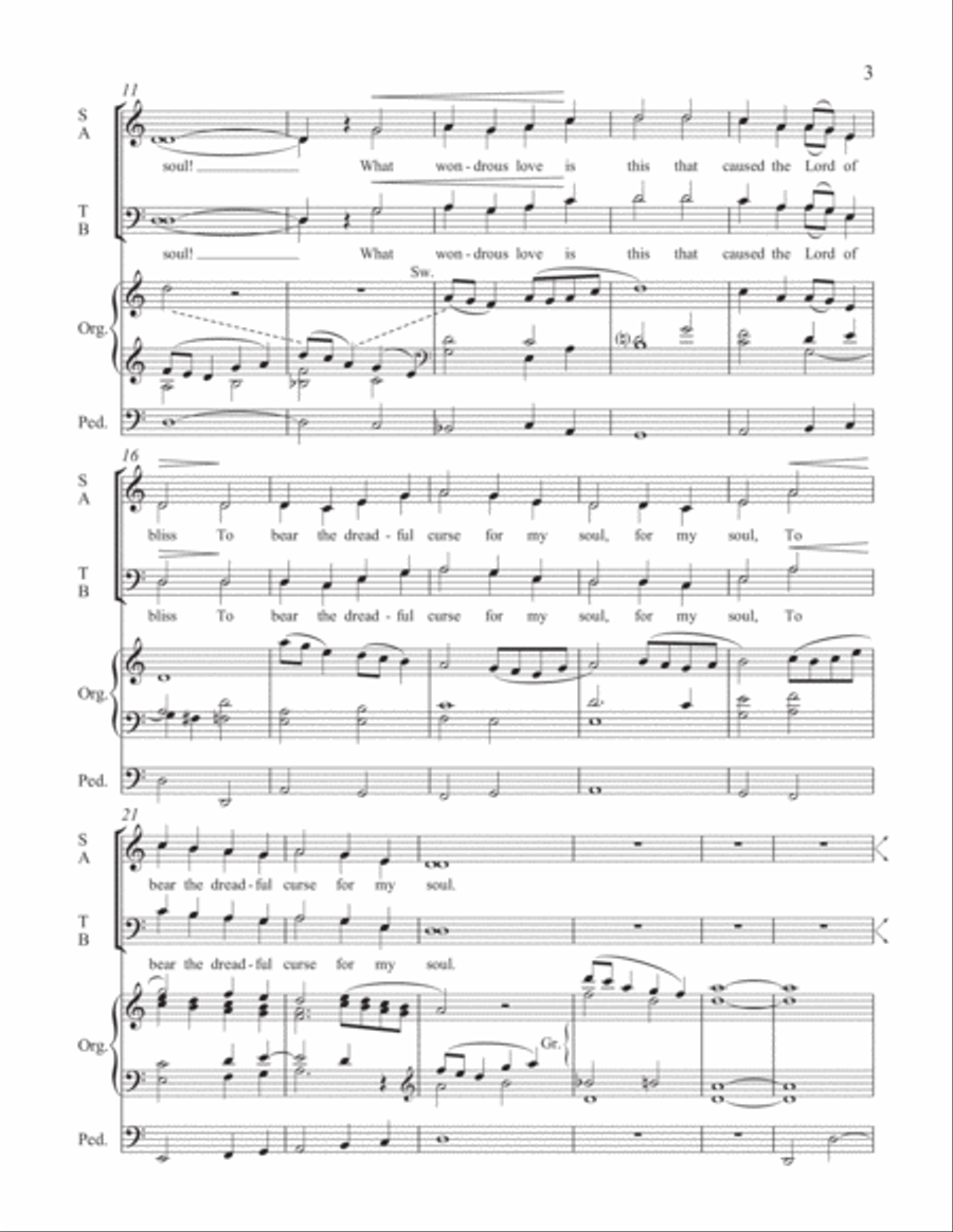 Wondrous Love 4-Part scores gallery preview page 3