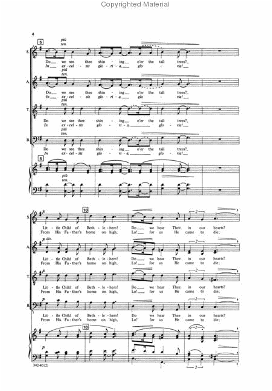 A Christmas Carol 4-Part scores gallery preview page 3