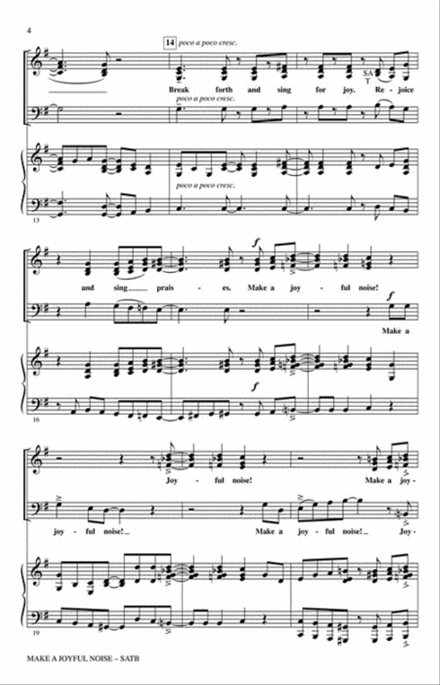 Make a Joyful Noise! 4-Part scores gallery preview page 3