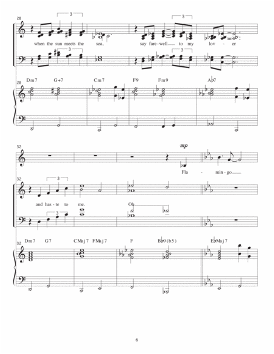 Flamingo Flamingo 4-Part scores gallery preview page 6