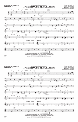 19th Nervous Breakdown: Bb Tenor Saxophone/Bartione Treble Clef