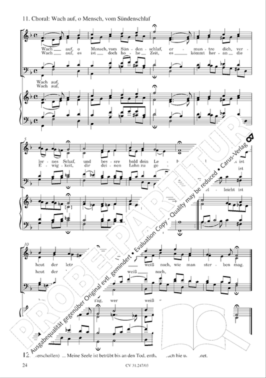 St. Mark Passion (Markus-Passion) 4-Part scores gallery preview page 25