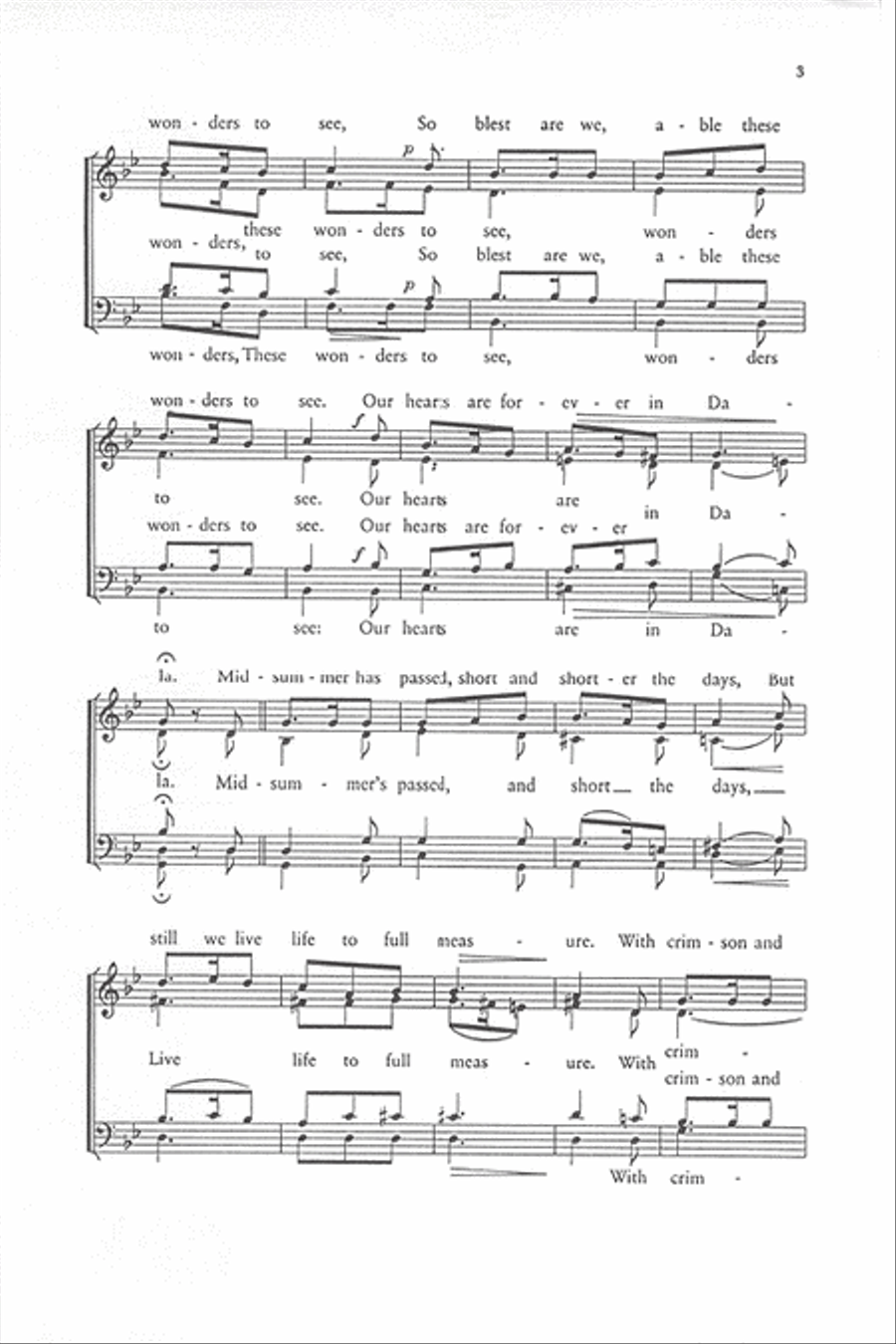Forever in Dala - SATB Forever in Dala - SATB 4-Part scores gallery preview page 3