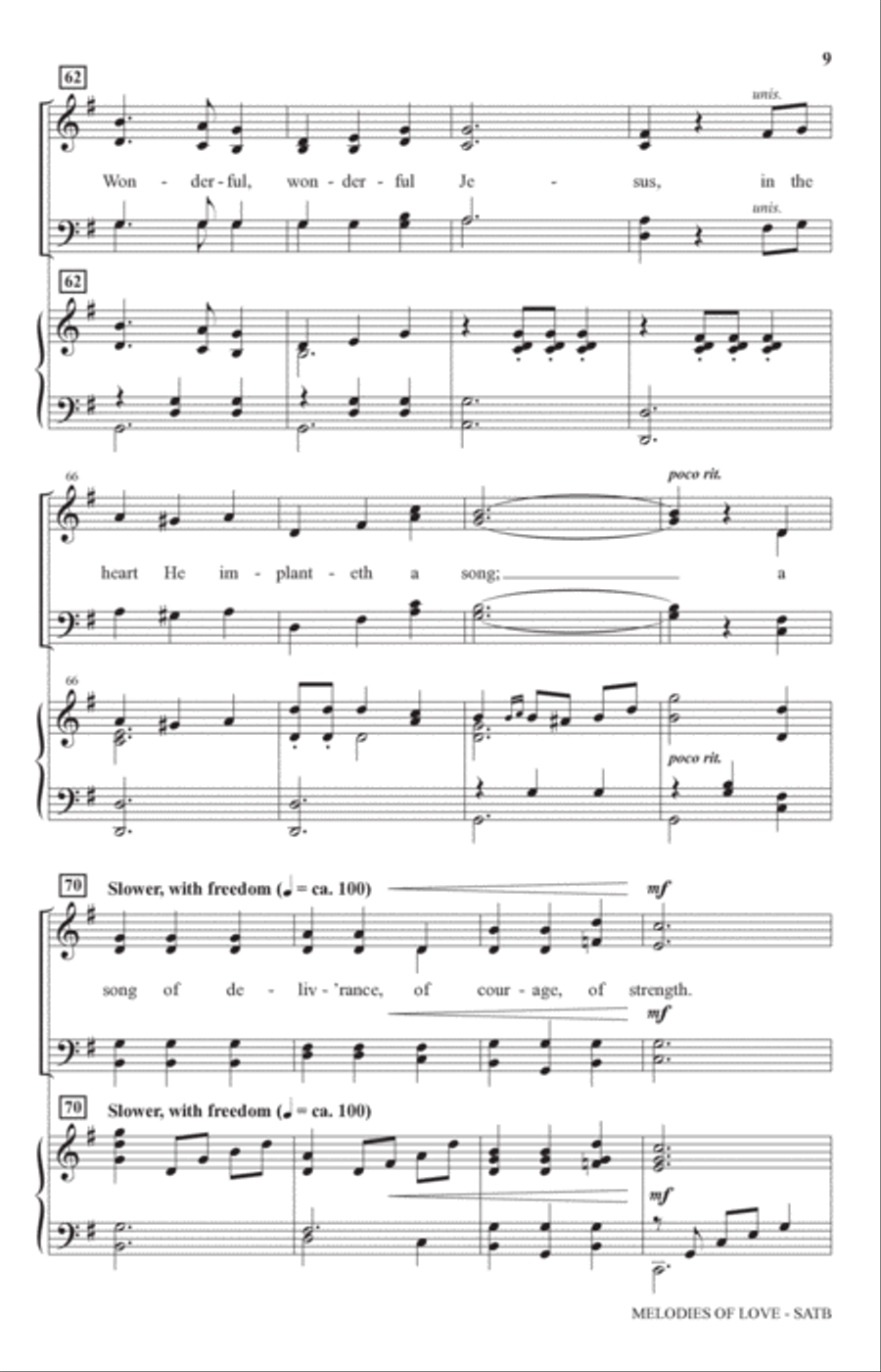 Melodies Of Love Melodies Of Love 4-Part scores gallery preview page 8