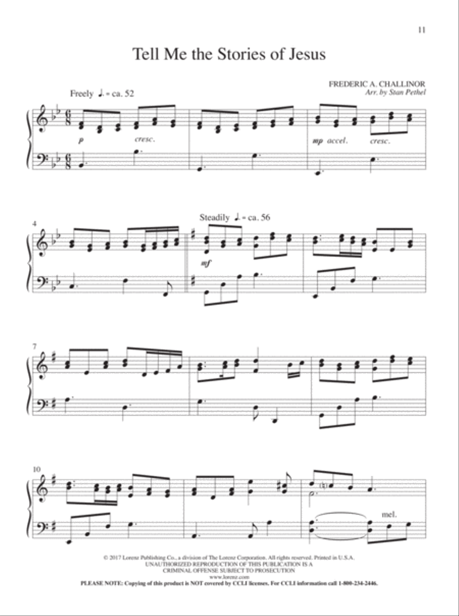 Portraits of Praise Piano Solo scores gallery preview page 6