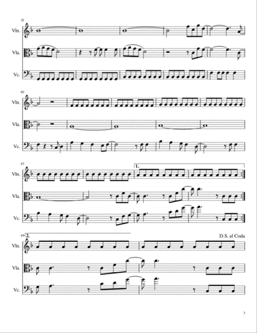 Marry You Marry You String Trio scores gallery preview page 3