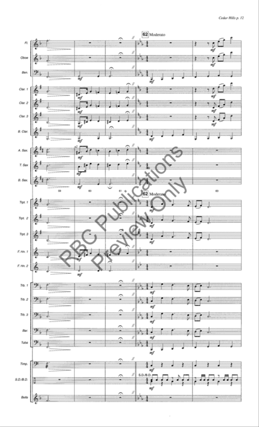 Cedar Hills Cedar Hills Concert Band scores gallery preview page 15