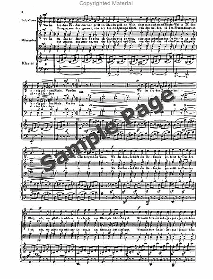 Rossini G La Danza Men's Choir scores gallery preview page 3