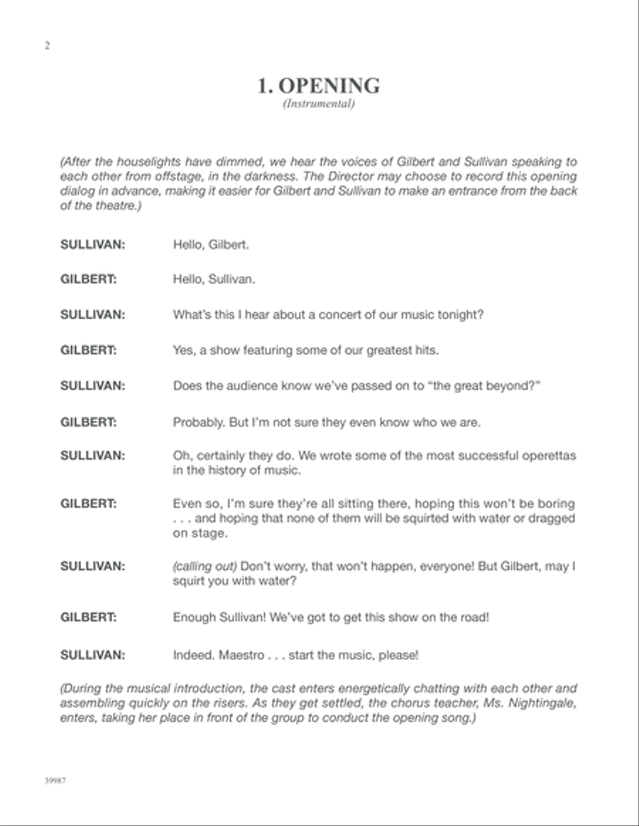Gilbert & Sullivan ROCK! Gilbert & Sullivan ROCK! Unison Choir scores gallery preview page 3