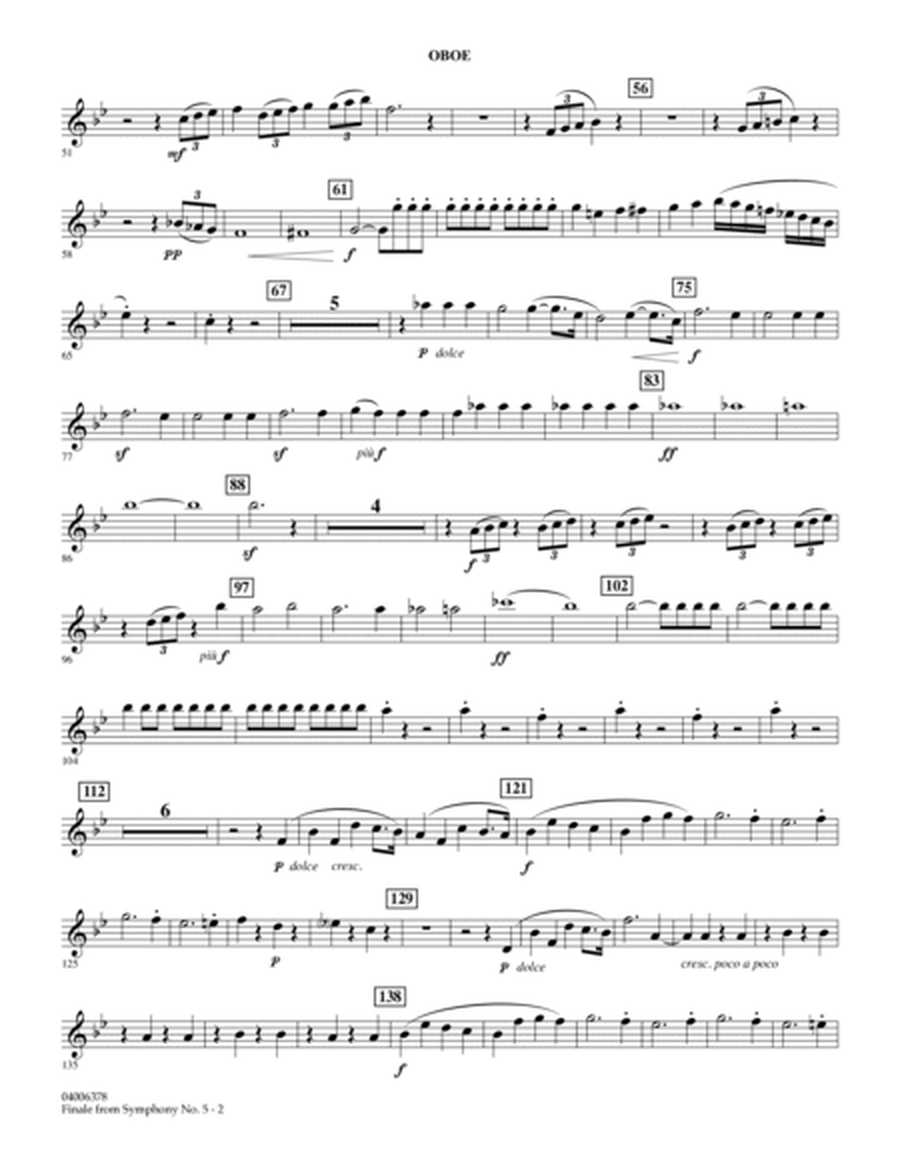 Finale from Symphony No. 5 (arr. Robert Longfield) - Oboe