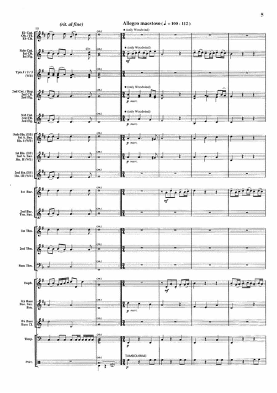 Fanfare & Chorus / La Mourisque Brass Band scores gallery preview page 6
