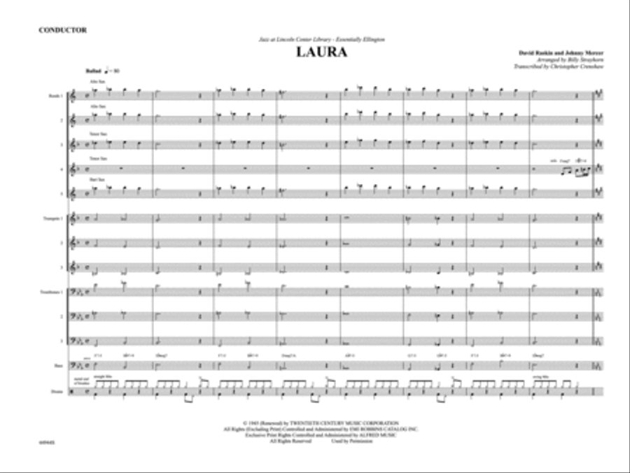 Laura: Score Jazz Ensemble scores gallery preview page 5