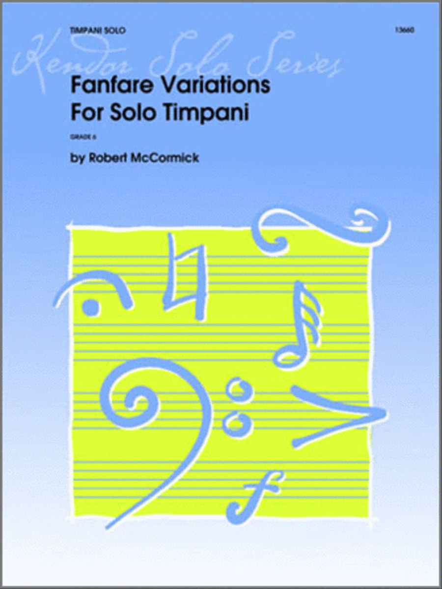 Fanfare Variations For Solo Timpani Percussion scores gallery preview page 1