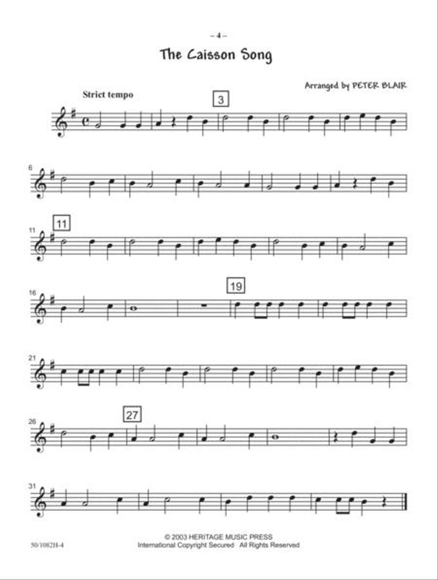 JumpStart First Concert Alto Sax/Baritone Sax Concert Band scores gallery preview page 3