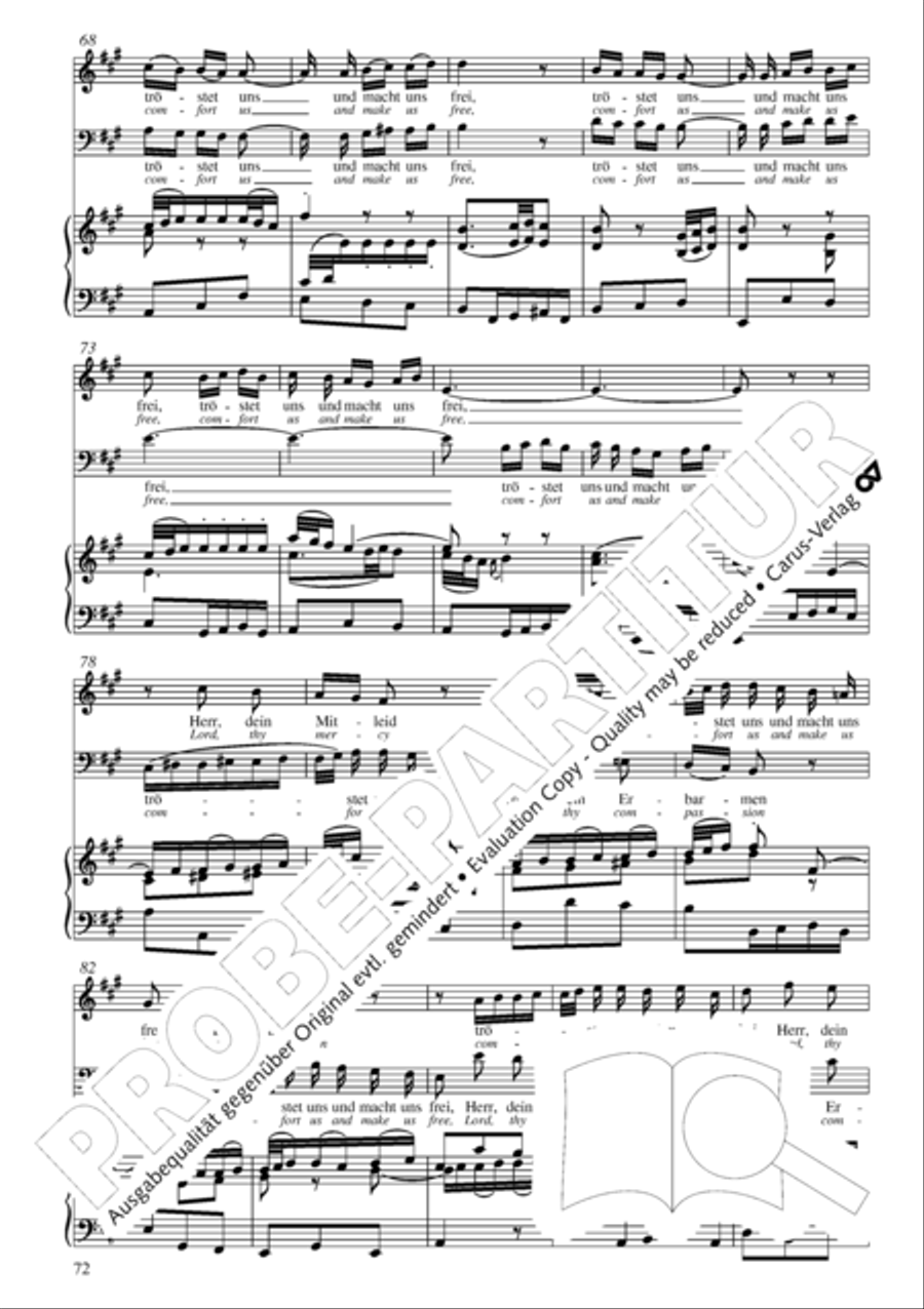 Christmas oratorio (Weihnachtsoratorium, Teile I-III) 4-Part scores gallery preview page 77