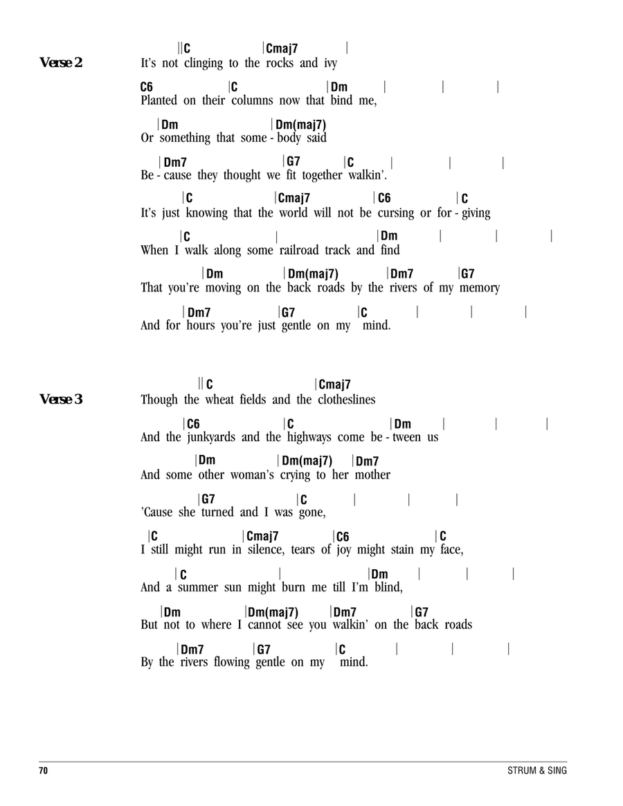 Gentle On My Mind Acoustic Guitar scores gallery preview page 2