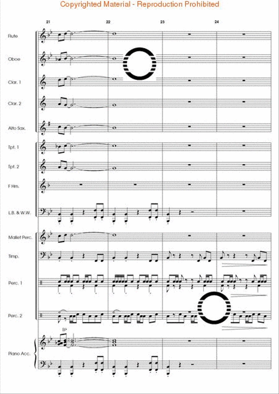 Agon Concert Band scores gallery preview page 7