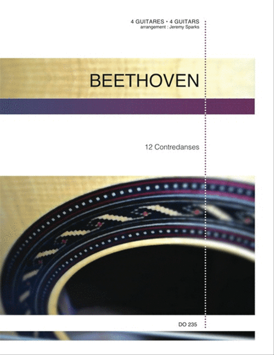 Douze contredanses Guitar Ensemble scores gallery preview page 1