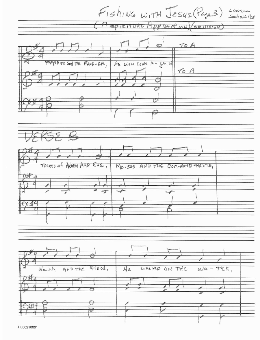 Fishing with Jesus Voice Solo scores gallery preview page 3
