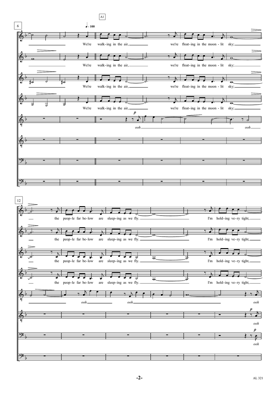 Walking In The Air A Cappella scores gallery preview page 2
