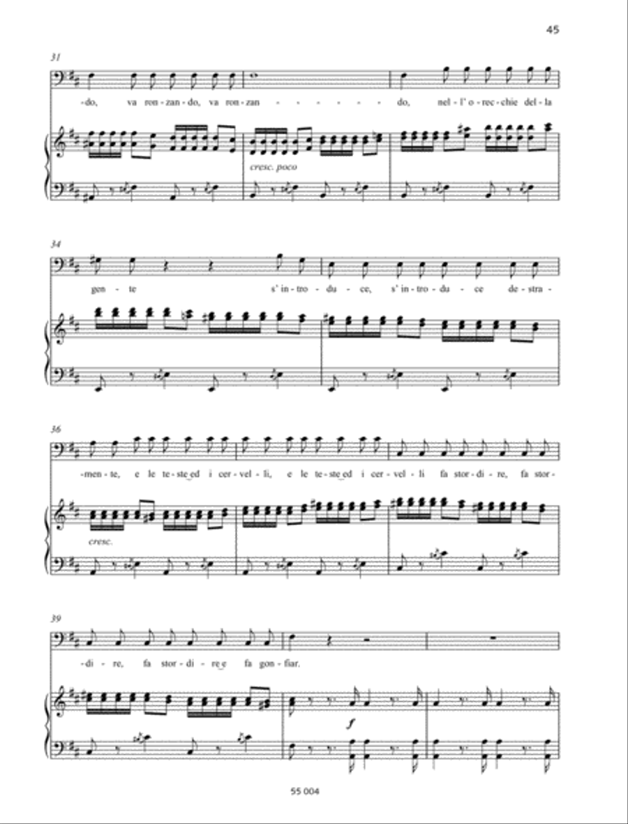 La calunnia è un venticello Bass Voice scores gallery preview page 3