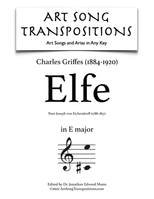 GRIFFES: Elfe (transposed to E major)